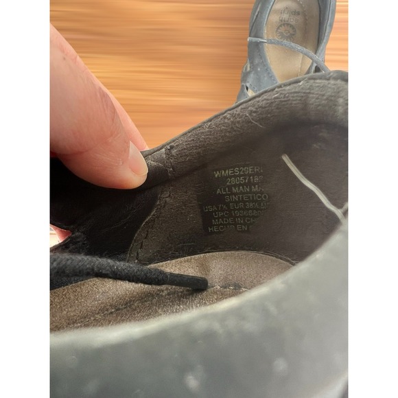 Earth Spirit SZ 7.5 Gigi Sandals Black Ghillie Lace Up Open Toe Gladiator Vegan - Picture 8 of 8